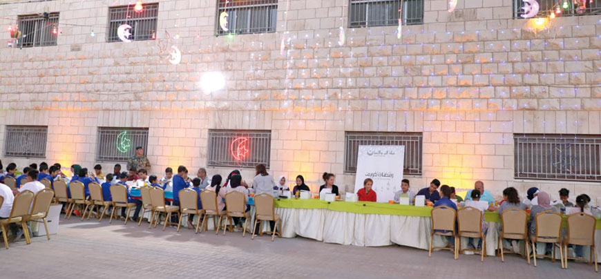 HRH Princess Basma, president of the Goodwill Campaign’s higher committee, on Saturday attends an Iftar banquet at the Mabarrat Umm Al Hussein for some 200 orphan children (Petra photo)
