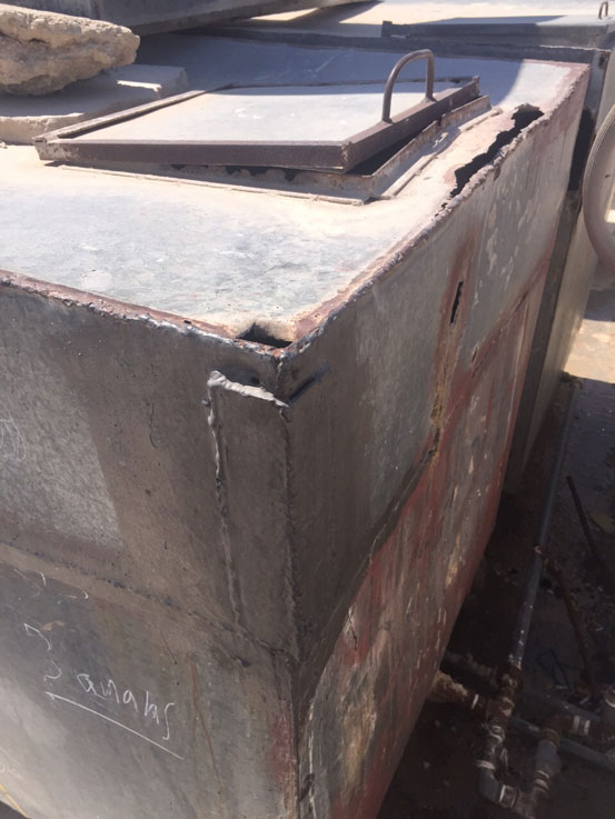 Consumers’ negligence in carrying out regular maintenance on their water tanks is a major source of household water loss, according to a study by the Water Authority of Jordan (Photo courtesy of the Ministry of Water and Irrigation)