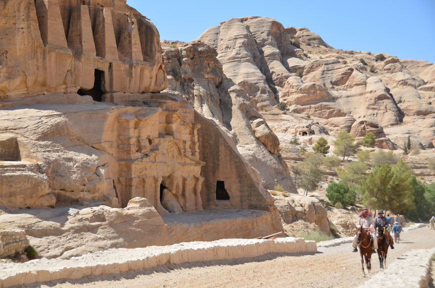 Petra, 235km south of Amman, was the capital of the Nabataean Arabs, who controlled the trading routes that passed through Petra to Gaza in the west, Basra and Damascus in the north, Aqaba in the south, and across the desert to the Arabian Gulf (File photo)