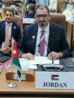 Minister of State for Prime Ministry Affairs Ibrahim Jazi on Saturday attends the opening session of the 15th summit of the Organisation of Islamic Cooperation (OIC) held in Banjul, Gambia (Petra photo)