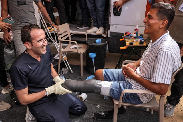 Palestinian Health Minister Majed Abu Ramadan on Monday praises the initiative launched by His Majesty King Abdullah to help more than 14,000 amputees in the war-torn Gaza Strip (JT file)