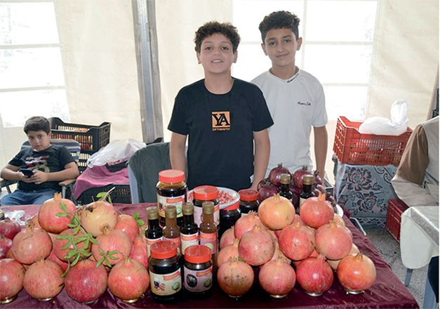 Last year’s Pomegranate Festival in Irbid (Photo courtesy of Directorate of Agriculture in Irbid)