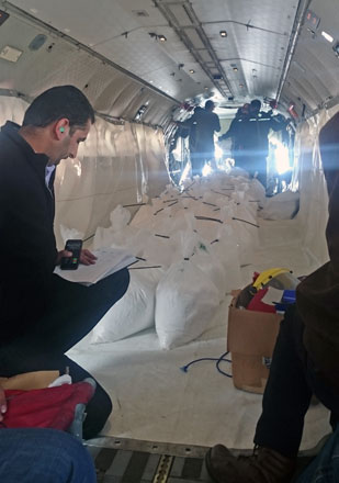 Experts prepare to initiate the rainmaking experiment at King Talal Dam's catchment area last week (Photo by Reem Al Rawashdeh)