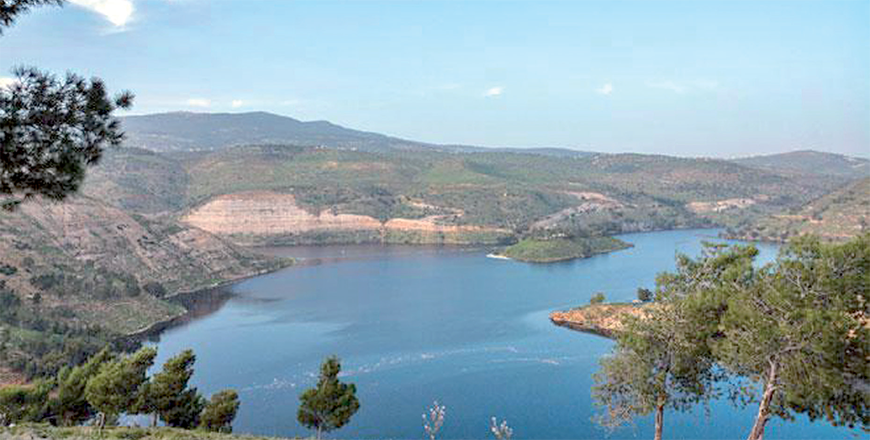 A general view of King Talal Dam in the northern governorate of Jerash (JT File photo)