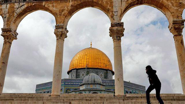 A picture taken on March 1, 2019 shows the Dome of the Rock at the Aqsa Mosque complex in Jerusalem (AFP file photo)