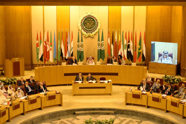 This photo taken on Thursday shows a general view of the Arab League Foreign Ministers meeting in the Egyptian capital Cairo  (AFP photo by Mohamed El Shahed)