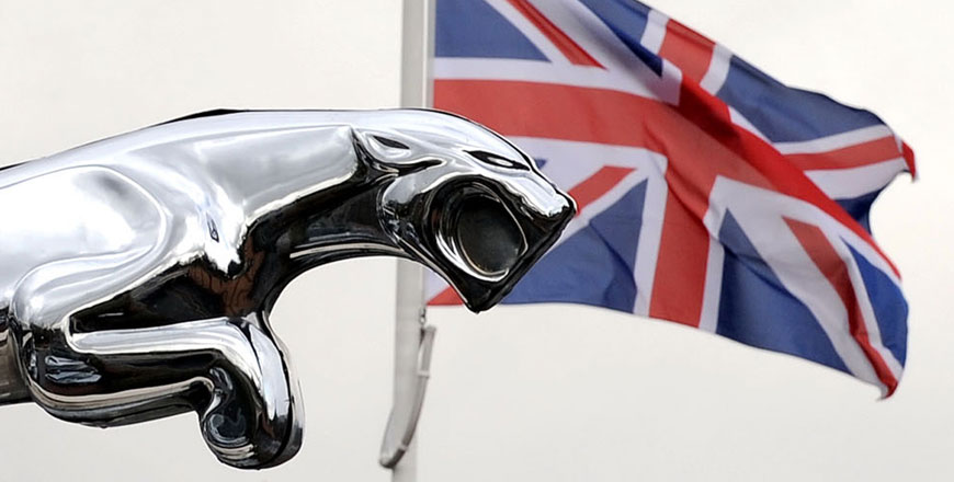 In this file photo taken on March 25, 2008, shows a silver Jaguar emblem outside a Jaguar car sales dealership in Manchester, northwest England. Iconic British carmaker Jaguar Land Rover warned on Thursday that a ‘bad’ Brexit deal could jeopardise planned investment of more than $100 billion, upping corporate pressure as the government heads into crucial talks (AFP photo)
