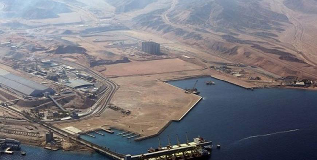An aerial view of the Aqaba Port  (Al Rai photo)