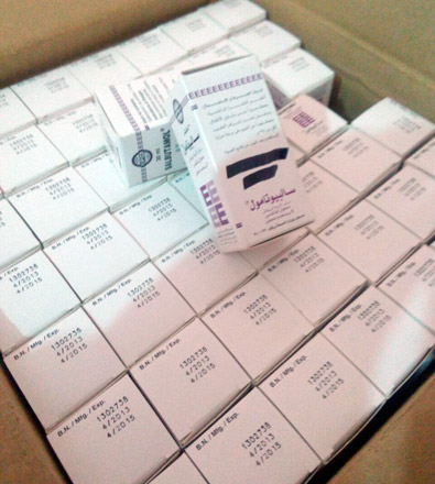 Large quantities of drugs entering Jordan as part of the international assistance to refugees are being used by ‘gangs’ seeking personal profit, according to the Consumer Protection Society (Photo courtesy of CPS)