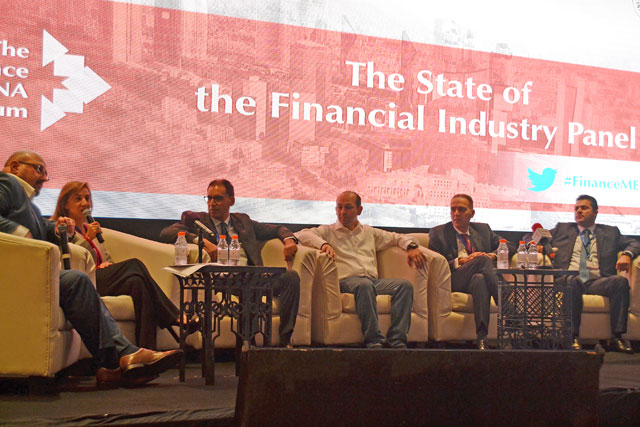 Business personalities from 75 regional and global companies attend the ‘Finance MENA Forum: The new shape of banking in the Fintech era’ on Monday  (Photo by Ana V. Ibáñez Prieto)