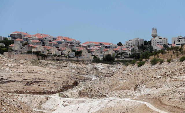 A photo taken on Monday shows part of the Israeli settlement of Maale Adumim, east of Jerusalem in the occupied West Bank. Israel has approved 560 new homes for the West Bank settlement of Maale Adumim (AFP photo)