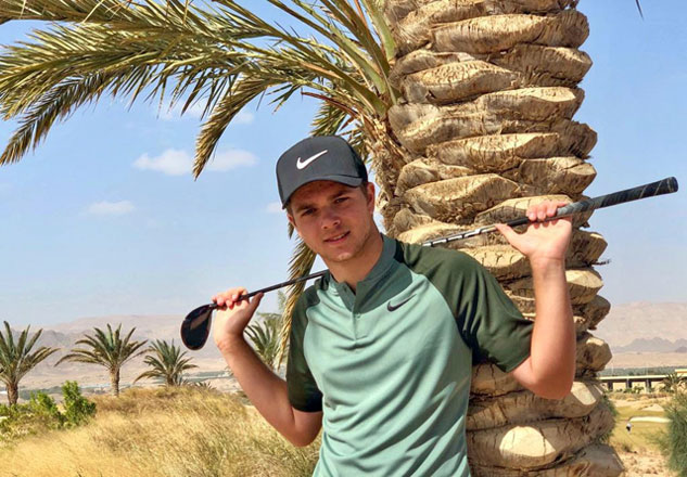 Jordanian Shergo Kurdi hopes to finish in the top 10 or 15 when the MENA Tour’s Aqaba tournament concludes, on Monday (Photo courtesy of organisers)