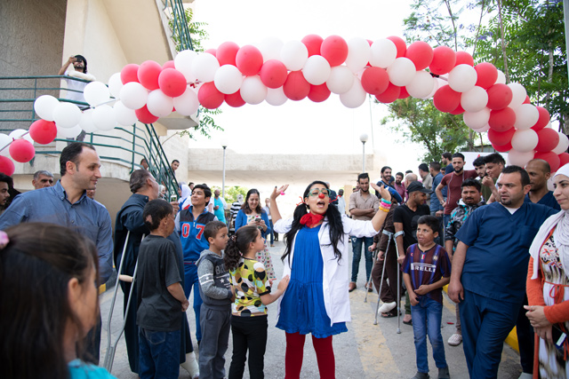 Patients from war-torn countries learn how to regain a sense of normality at the MSF reconstructive surgery hospital in Amman (Photo courtesy of Medecins Sans Frontieres)