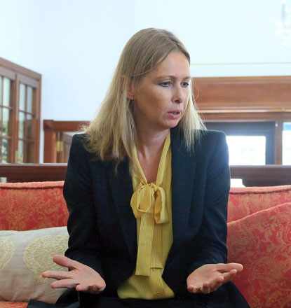 Norway’s Ambassador to Jordan Tone Allers (Petra photo)