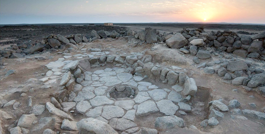 A view of the site where the oldest remains of bread were found in north Jordan (Photo courtesy of PNAS magazine)