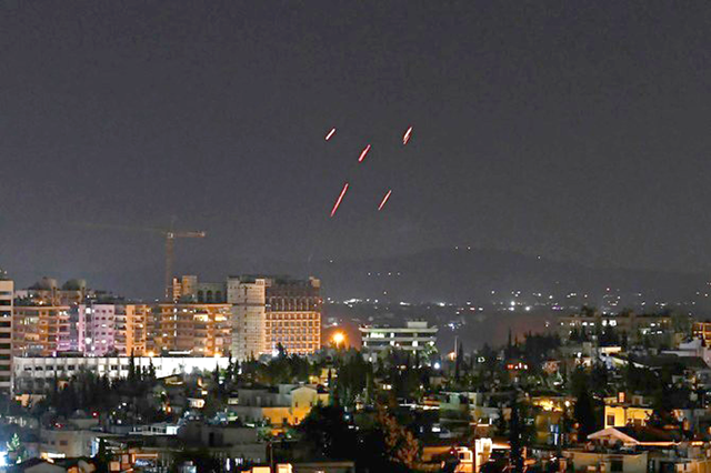 An air strike on Syria, believed to be by Israel, killed six pro-Iranian fighters in the eastern province of Deir Ezzor near the border with Iraq (AFP file photo)