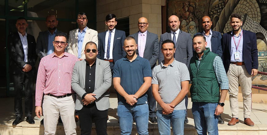 A delegation from Al Najah National University Hospital on Monday visits the Jordanian Field Hospital in Nablus (Petra photo)