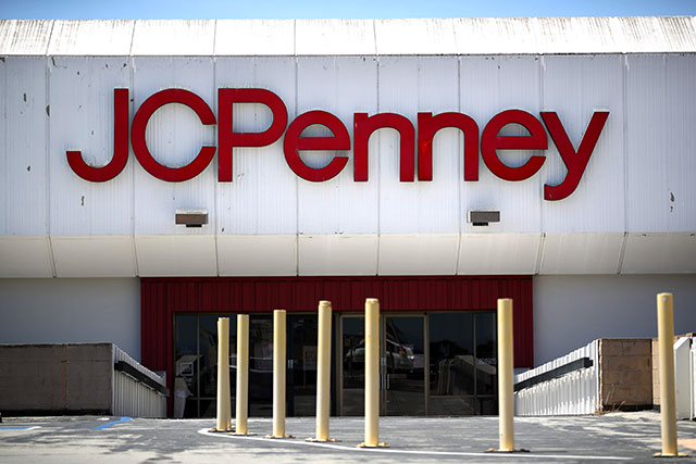 A view of a temporarily closed JCPenney store at The Shops at Tanforan Mall on May 15, in San Bruno, California (AFP photo)