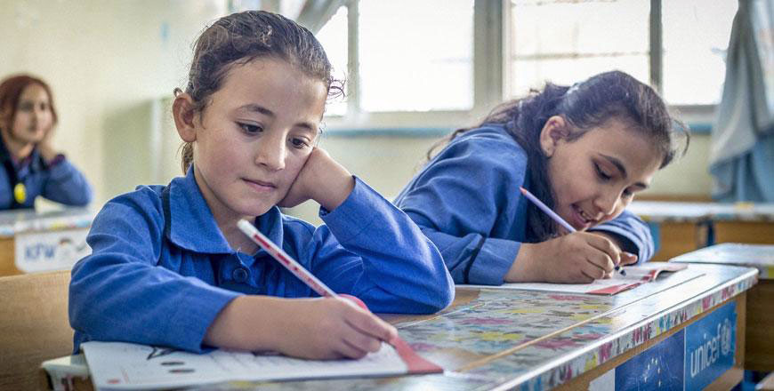   UNICEF released a statement recently, detailing a study on its ‘Hajati’ programme, which indicated the project supports 10,000 vulnerable children in Jordan  (Photo courtesy of UNICEF)