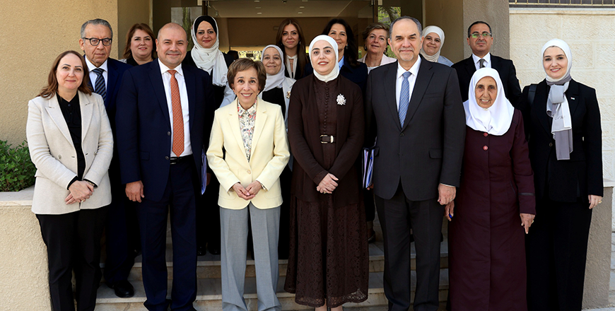 HRH Princess Basma, president of the Jordanian National Commission for Women (JNCW), on Thursday chaires a meeting of the Commission's Council (Petra photo)