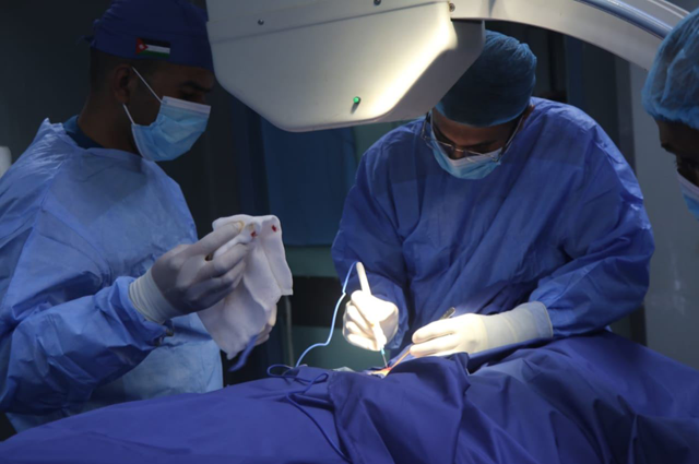 The Jordanian Field Hospital Gaza/78 treats more than 18,000 patients and performed 41 major surgeries and 16 minor surgeries  (Petra photo)