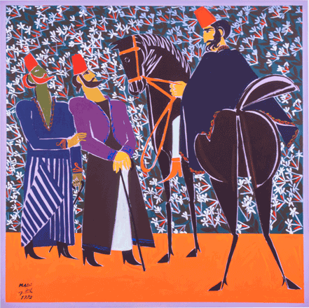 The group exhibition showcases artworks by pioneer artists and their successors (Image courtesy of Jordan National Gallery of Fine Arts)