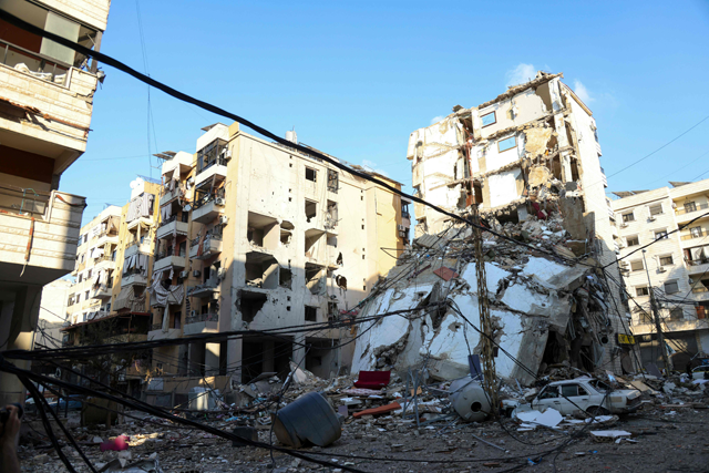 This photo taken during a media tour organised by Hizbollah press office on Tuesday (AFP photo)