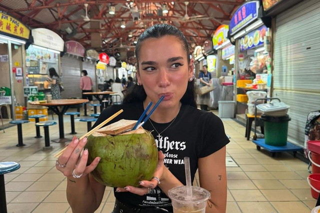 Dua Lipa during a recent visit to Singapore (AFP photo)