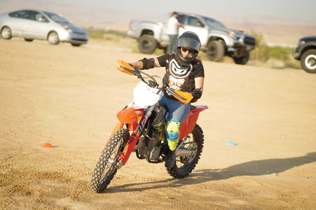 The ‘Bidna Iyak’ initiative on Saturday organised a campaign focused on building up enduro skills of female riders (Photo courtesy of Mohammad Zarka)
