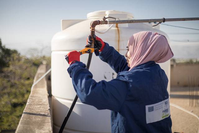 Nisreen Ramadan is seen at work (Photo courtesy of BDC)