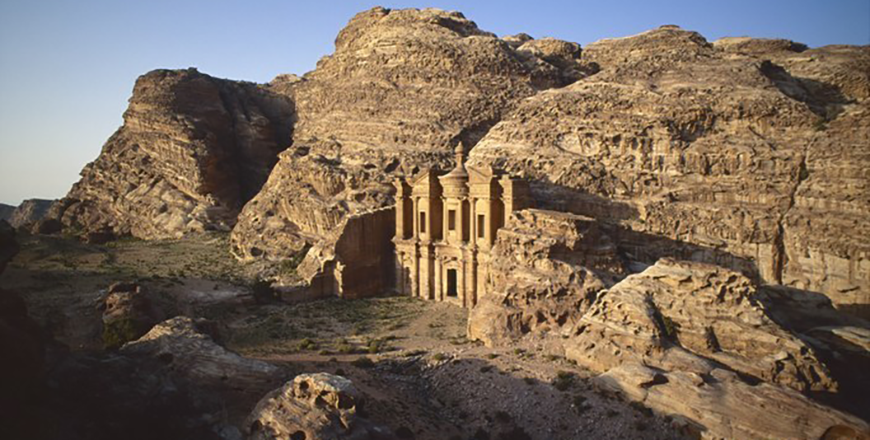 Petra rock-cut architecture seen from ad Deir (Photo courtesy of ACOR)