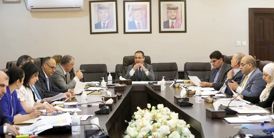 Planning Ministry’s Secretary General Marwan Rifai chairs a consultative meeting on the outputs of the UNDP’s strategic plan in the Kingdom for the years 2023-2027 on Thursday (Photo courtesy of Planning Ministry)