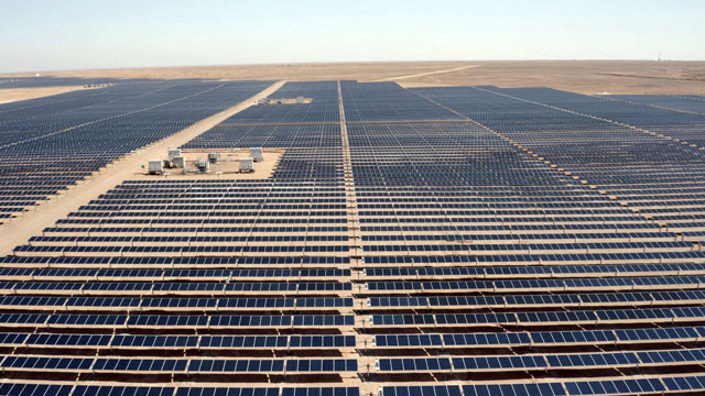   The 50-megawatt Risha Solar PV Independent Power Plant in Mafraq Governorate commenced commercial operations on December 1 (Photo courtesy of ACWA Power)