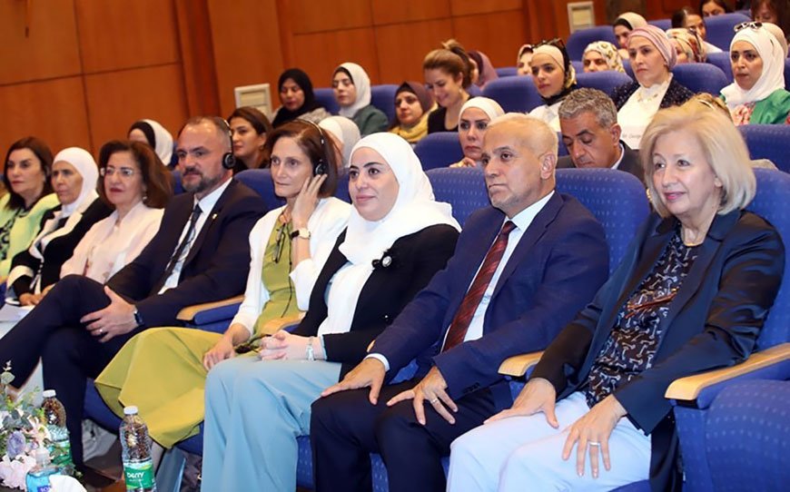 Guests during the launch of the Women’s Political Participation School in Amman on Sunday (Petra photo)