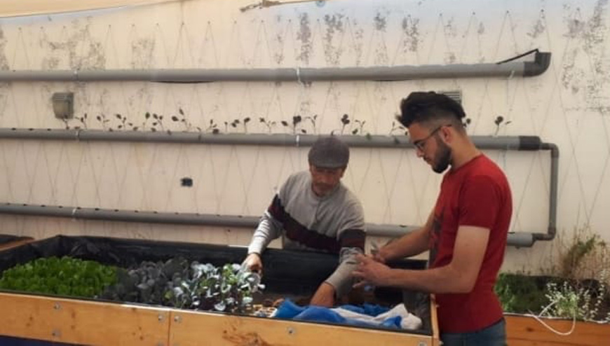 An environmentally sustainable project titled ‘Green Rooftops’, implemented by UNICEF Jordan in Jerash Camp aims to stimulate the economic engagement of the most vulnerable young people in the camp (Photo courtesy of UNICEF)