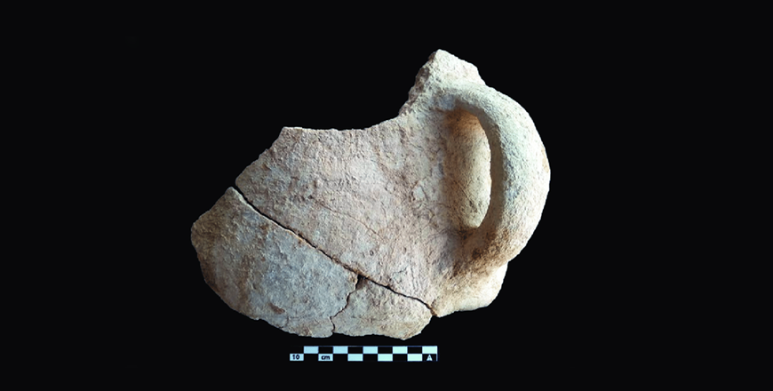 A pottery found at Munqata'a (Photo courtesy of  P. Kołodziejczyk) u2028
