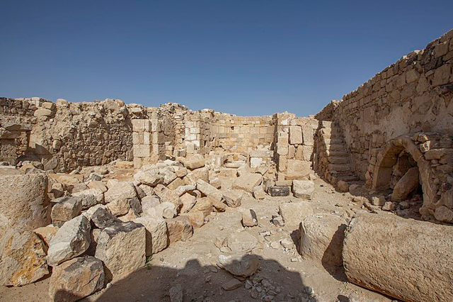 The interior of the Ottoman fortress at Udhruh (Photo of Bashar Tabbah)