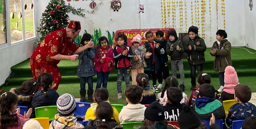 Jamie brings his magical talents to the forefront, aiming to spread joy and alleviate the burdens of vulnerable and traumatised children  (Photo courtesy of Magic for Smiles)