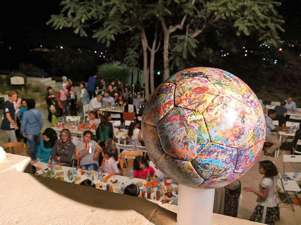 The Ball 2018 is being signed by thousands of people across the world to promote the values of fair play, humanity and empathy (Photo courtesy of Spirit of Football)