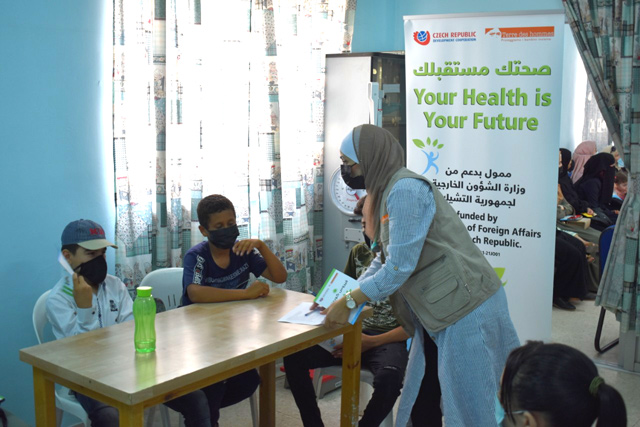 Terre des Hommes, an international relief organisation, has organised medical and awareness open-days at the centre of the organisation’s local partner Soldier’s Family Welfare Society  (Photo courtesy of the Czech embassy)