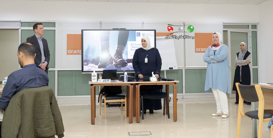 The first Bootcamp of the International Electrotechnical Commission (IEC Academy) is being launched on Tuesday 7th of May, in Jordan with sponsorship from the engineer Abeer Barakat Zuhair, Director General of the Jordanian Standards and Metrology Organisation (Photo courtesy of IEC Academy)