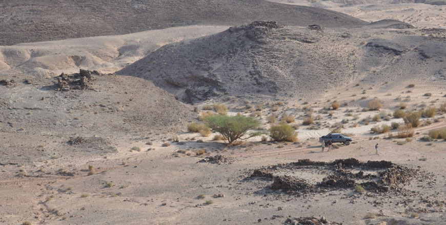 Wadi Nuqayb Al Asaymir during a 2012 excavations (Photo courtesy of Thomas Levy)