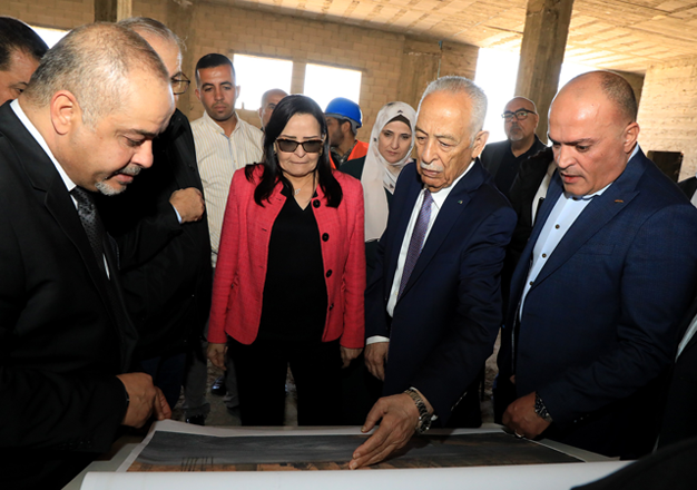 Royal Court Chief Yousef Issawi checks the Royal initiative projects in Madaba and Amman, which are being implemented by His Majesty King Abdullah, on Wednesday (Petra Photo)
