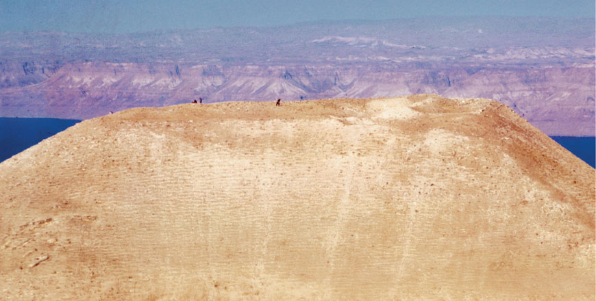   In this undated photo, the hilltop of Machaerus can be seen. The site used to serve as a fortress protecting Jerusalem, according to a Hungarian archaeologist  (Photo courtesy of Gyozo Voros)