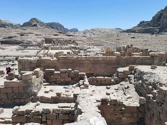  A view of the Temple of the Winged Lion on July 8, located in Petra’s ‘Sacred Quarter’ (Photo by Saeb Rawashdeh) 