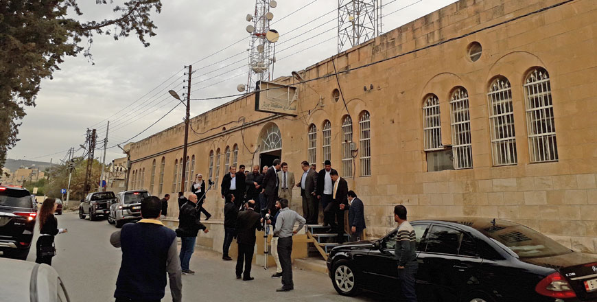 In this photo taken on Sunday, the new artefact restoration training centre can be seen in Jerash. The 1950s-era facility once served as a police station (Photo by Ahmed Bani Mustafa)