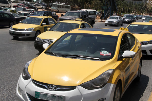 Around 17,000 taxis operate in the Kingdom, 11,400 of which are in Amman (File photo)
