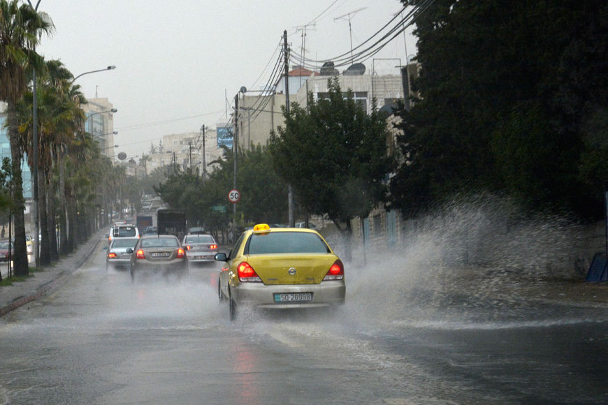 The weather will be sunny but relatively cold over the next three days with southeasterly winds expected, the Jordan Meteorological Department said on Saturday (Photo by Amjad Ghsoun)
