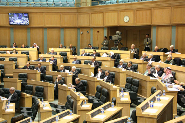 Senators attend an Upper House session on Monday (Petra photo)