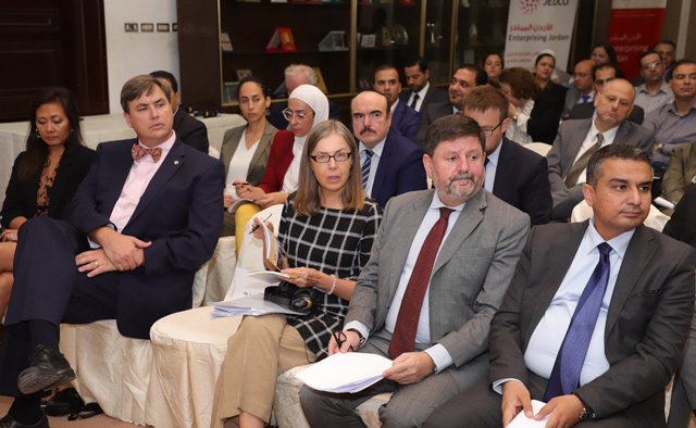 Attendees are seen during a recent meeting of the Jordan Enterprise Development Corporation  (Photo courtesy of JEDCO)